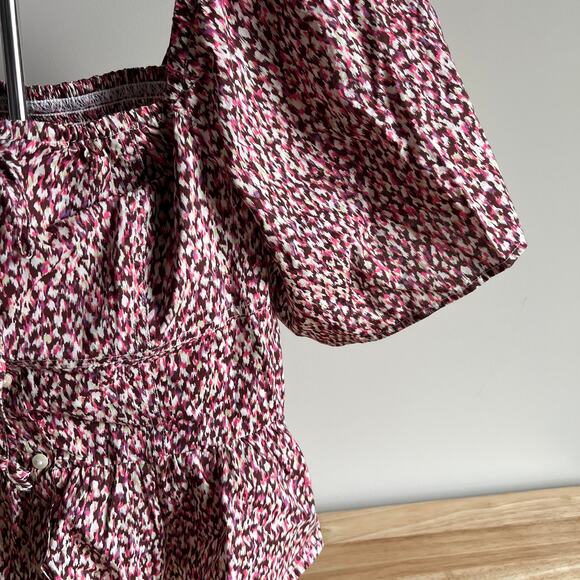 Universal Thread Women's Pink Flutter Short Sleeve Blouse - Size Small - NWT - Picture 5 of 10